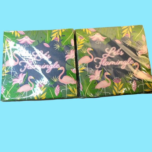 Other - Pink Flamingo Paper Napkins Lets Flamingle 2 Packs 25 Beach Party Beachy Coastal